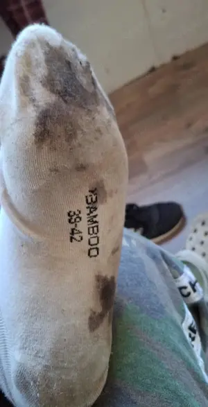Getragene socken 