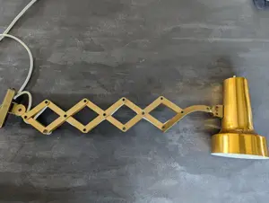 Pfäffle Scherenlampe Original aus den 60er Jahren, Messing, TOP-Zustand Bild 4