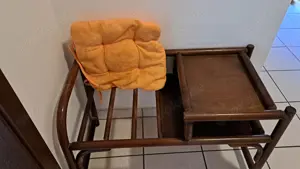 Telefonbank Holz dunkelbraun
