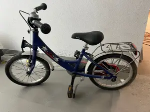 16 Zoll blaues Puky Fahrrad 
