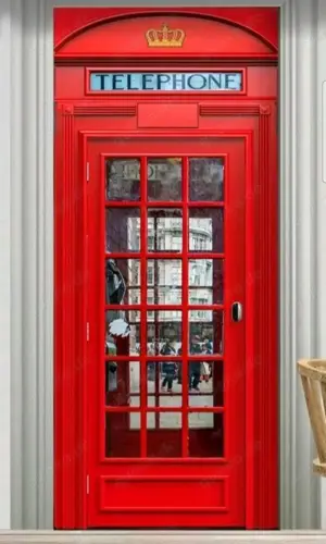 Tür tapete londoner telefonzelle  neu!