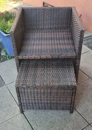Garten Stuhl (Garten Sessel) Mit hocker Bild 3