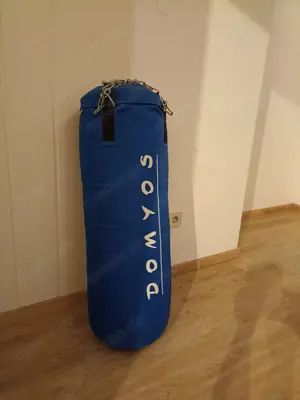 Flohmarkt Angebot ! Hochwertiger Boxsack 20kg mit Stofffüllung ca. 1000 x 300 mm mit Kette