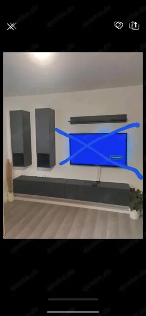 Wohnwand Wohnzimmer.