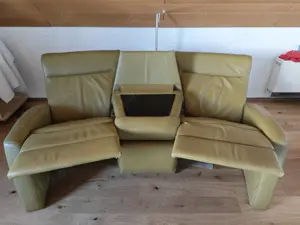Sofa Leder Olive