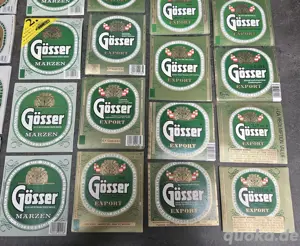 Konvolut GÖSSER BIERETIKETTEN 1980 90er (mehrere hundert Stück) Bild 2