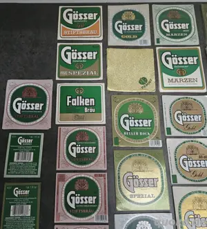 Konvolut GÖSSER BIERETIKETTEN 1980 90er (mehrere hundert Stück) Bild 5
