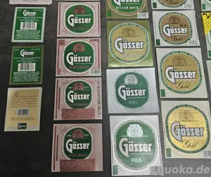 Konvolut GÖSSER BIERETIKETTEN 1980 90er (mehrere hundert Stück) Bild 3