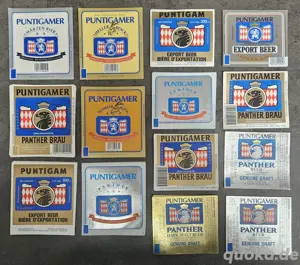PUNTIGAMER Bieretiketten (80 90er)  über 250 Stück - Top Zustand 