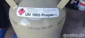 Gasflasche, 11 kg, grau, gefüllt 