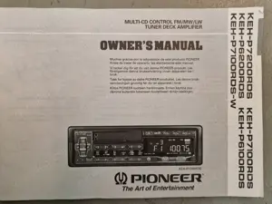 Autoradio Pioneer KEH-P7100RDS-W, Wurzelholz Retro Design incl CD12 fachwechsler