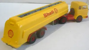 Wiking alt 1:87 MB 2223 Shell Tanksattelzug Tankzug Bild 3