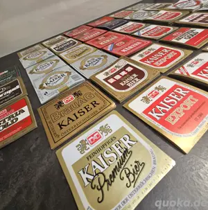 Konvolut 800 Stk Bieretiketten BRAU AG "KAISER Bier" (1980er 90er) Neu und Unbenutzt  Bild 3