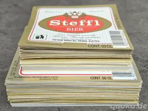 Konvolut 390 Stk. BIERETIKETTEN "STEFFL Bier" (80er 90er) Neu u. Unbenutzt Bild 2