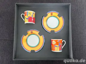 Espressotassen-Set  Jardin Majorelle  (Design Rosier Berendsohn)