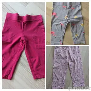 Dreiviertel Hosen für Mädchen (Leggins) - pink und Tom Tailor blau-weiß, Größen 92-98 u 134