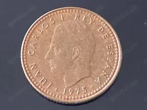 Münze Münzen Umlaufmünze Spanien 1 Peseta 1975 im Stern 80 Bild 2