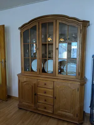 Vitrine,  Wohnzimmer Schrank, Kommode aus Massiven Holz 