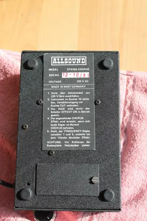 vintage stomp box ALLSOUND "String Chorus" von 1981, weird sounds . . Bild 4
