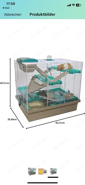 Hamsterkäfig sehr gutem Zustand + outdoor Box  Bild 2