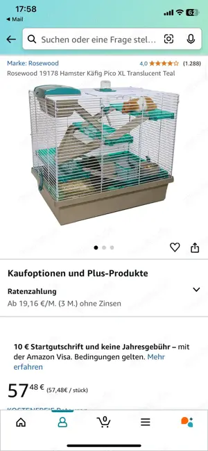 Hamsterkäfig sehr gutem Zustand + outdoor Box  Bild 1