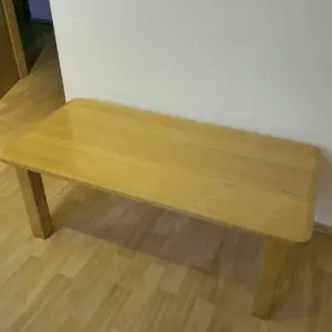 Handgefertigter Echtholz-Wohnzimmertisch