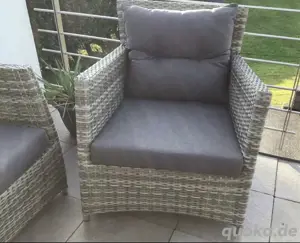 Louge Möbel Rattan grau  Bild 3