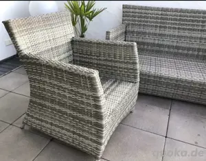 Louge Möbel Rattan grau  Bild 5