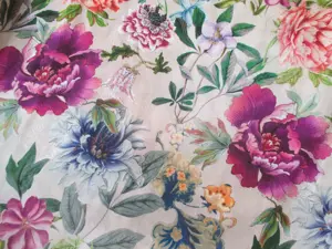 NEU Blumen Blüten Romantik Seiden Satin Reinschlupf Wende Tunika Bluse HALLHUBER Aquarell * bunt