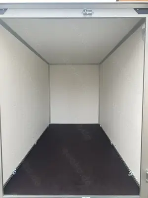 Humbaur Koffer Anhänger Ladefl. 3x1,5x1,80m 100Km h EZ 12-2021 unfallfrei Gewerbe privat PKW Bild 2