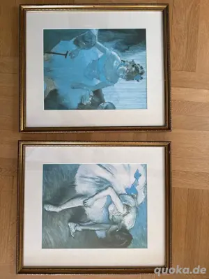 Edgar Degas, 2 Kunstdrucke im sehr schönen Rahmen