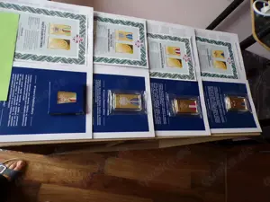 für den Sammler! Polnische Gedenkmedaillen, neu, vergoldet,
