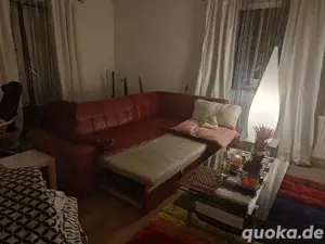 Echtleder Couch & Bettfunktion 