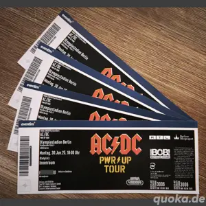 4 Eintrittskarten ACDC, Olympiahalle Berlin
