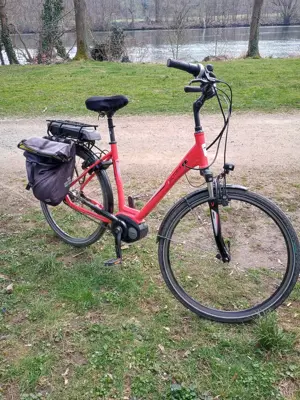 E-Bike Victoria rot, gebraucht mit neuem Akku, top gewartet, nur 750,- Euro