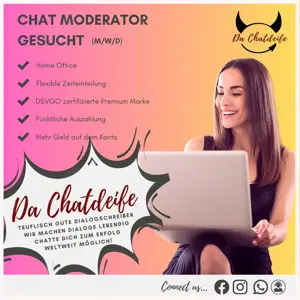Home Office Chat Moderator (m w d) bei Da Chatdeife - Remote möglich