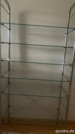 Regal aus Glass 