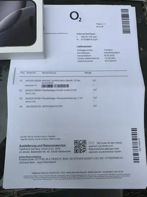 Apple iPhone 16 Pro MAX mit 256GB in Titan Schwarz - NEU! (Versand möglich)
