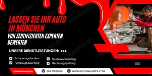 Lassen Sie Ihr Auto in München von zertifizierten Experten bewerten