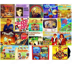 24 verschiedene Vinyl LP Schallplatten von Klassik bis Schlager, Volksmusik usw. alles wie auf den B