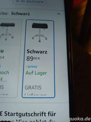 Neu Sitz Arbeitshocker auf Rollen  Bild 3