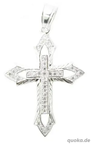 Jesus Kreuz 925 stempel Silber Neu Top Zustand 