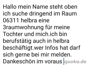 Suche dringend eine Wohnung 