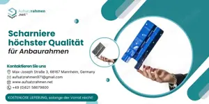 Scharniere höchster Qualität für Anbaurahmen