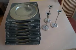 WMF-Platzteller und Kerzenhalter