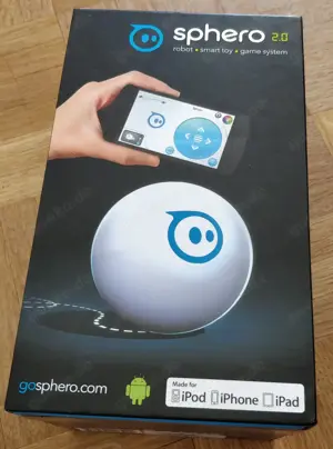 Sphero Mini Roboterball weiß blau mit Zubehör, Bluetooth-Ball (Katzen, Kinder...) Gyroskopball  Bild 6