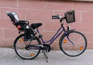Fahrrad Damenrad 26 zoll 7 Gang Kindersitz