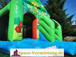 Hüpfburg Jungle-Kids ab 90   Tag, Profihüpfburg mit Rutsche