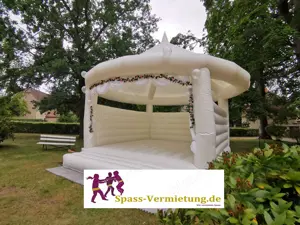 Hüpfburg Hochzeits-Spass, wedding, ganz in weiß 189   Tag