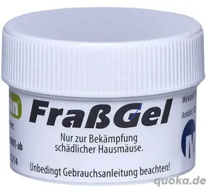 Fraßgel zur Bekämpfung von Mäusen 